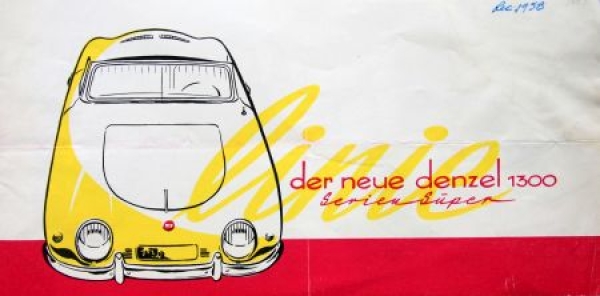 Denzel 1300 Serie Super Modelprogram 1958 Carbrochure (8586)